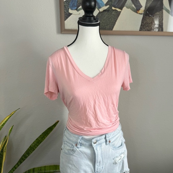 Pink American Eagle V-Neck - Picture 1 of 5